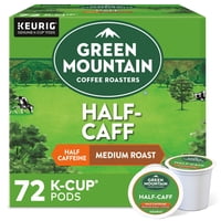 Green Mountain Coffee Roasters - Café Green Mountain Half Caff Tostado Medio 72 Cápsulas K-Cup