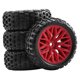 thumbnail image 2 of 4 Neumáticos De Coche RC 1/18 Para Montar En Casa, De Repuesto Para Camión Typhon Grom Short Course, Color Rojo, 2 of 5