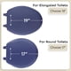thumbnail image 3 of Asiento de inodoro Achim Fantasia Soft Vinyl Navy 43 cm Standard, 3 of 7