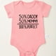 thumbnail image 1 of Baby Girls Casual "50% Daddy 50% Mommy 100% Perfect" Short Sleeve Onesie Clothes, 1 of 5