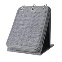 Magideal - Soporte De Exhibición De Pines Esmaltados, Organizador De Almacenamiento De Colección De Pines, Libro De Soporte De Exhibición De Pines (Sin Accesorio Gris