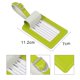 thumbnail image 2 of Juego de 4 etiquetas de equipaje Vigorport de cuero 11,2 × 7 cm, 2 of 5