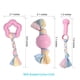 thumbnail image 2 of Puppy Toys Volacopets para perros pequeños, paquete de 4 unidades, conejito rosa, 2 of 7