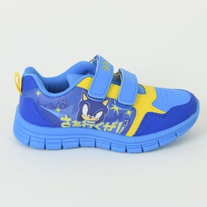 Zapatillas Con Velcro Niño Azul Sonic