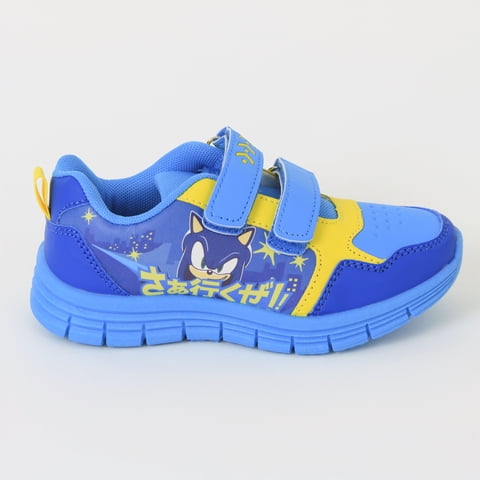 Zapatillas Con Velcro Niño Azul Sonic