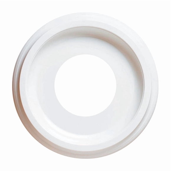 Medallón de techo Westinghouse de plástico moldeado blanco de 25,4 cm de profundidad