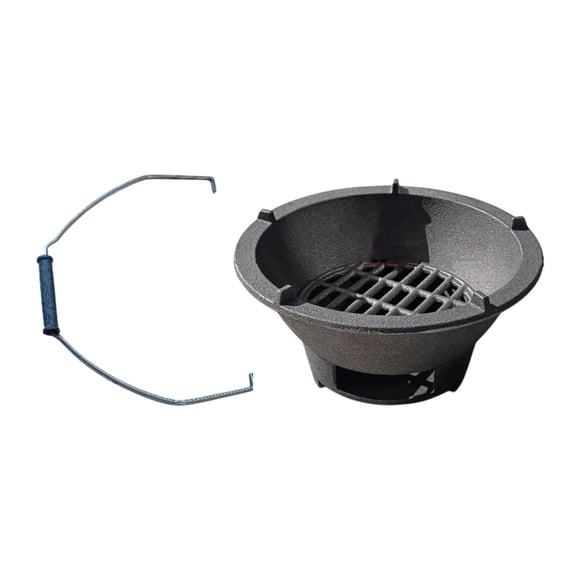 Charcoal Grill Conveniente De Hierro Fundido Japonés Para Patio De Jardín 20 Cm