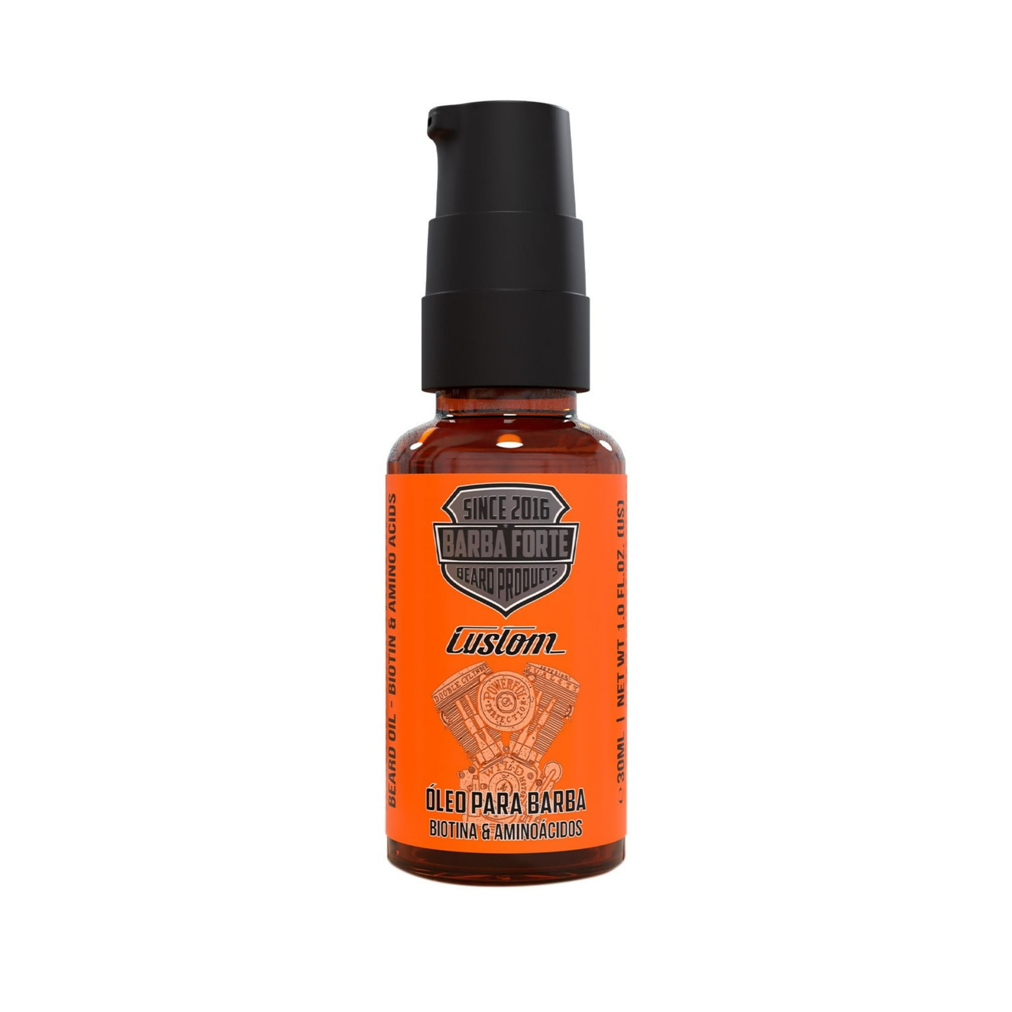 Barba Forte - Óleo Custom Reponedor De Queratina 30 Ml