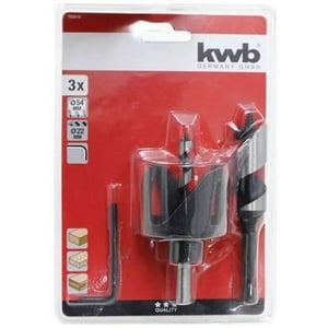Kwb - Kit Para Instalación De Cerradura 3Pzas Con Brocas