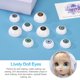 thumbnail image 4 of Uxcell 24mm Ojos de Muñeca, 2 Piezas Ojos Acrílicos Realistas Plásticos Medios Globos Oculares, Marrón Oscuro, 4 of 6