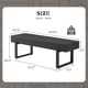 thumbnail image 1 of 59" Wood Bench for Bedroom End of Bed, Farmhouse Indoor Kitchen Table Benches,Versatile Modern Shoe Bench for Entryway, Black, 1 of 3