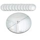 thumbnail image 1 of Juego de 12 platos redondos con forma de vela con forma de espejo con luz en la oscuridad, 1 of 3