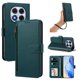 thumbnail image 1 of Funda con Billetera para [Xiaomi Redmi Note 14 Pro 5G] con Bolsillo Zipper y Tarjetero Verde pavo real, 1 of 6