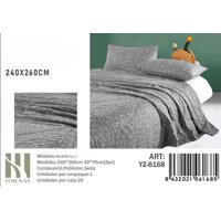 Mundo Shopping - Plumon Con Diseño Gris King Imusa 260X240Cm