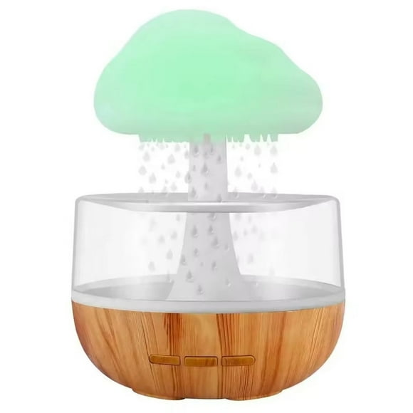 Humidificador Nube Lluvia Dormitorio Relajante Luz Agua Rondon