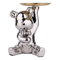 Genérico - Figura Decorativa Oso Estilo Urbano Organizador Bandeja Jhn