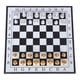 thumbnail image 4 of Juego De Tablero De Ajedrez Internacional De 32 Piezas, Tablero De Ajedrez Magnético Plegable, Juguete De Regalo L, Oro, Plata, 4 of 5