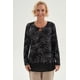 thumbnail image 1 of Polera Mujer Evasé Con Aplicación Negro, 1 of 4