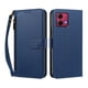 thumbnail image 1 of Funda Tipo Billetera para Motorola Moto G84 5G con Soporte y Bolsillo con Cierre Azul profundo, 1 of 1