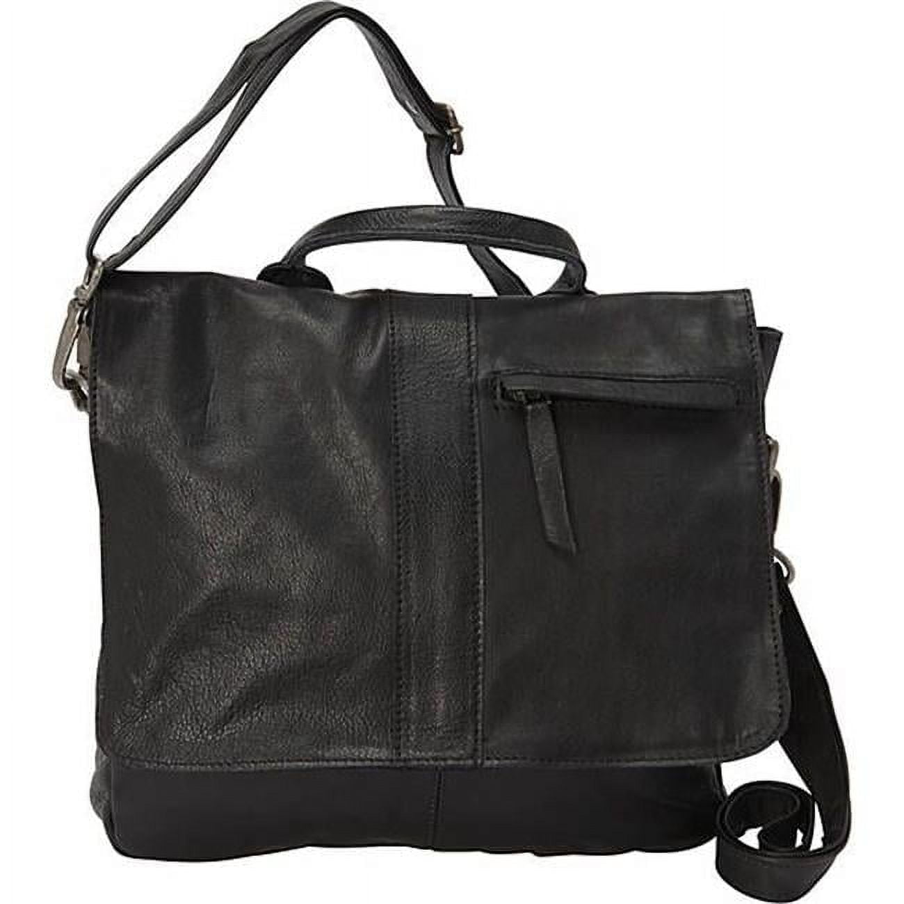 Cartera Crossbody Sharo Cuero Negro