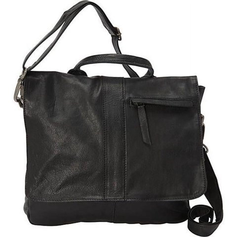 Cartera Crossbody Sharo Cuero Negro