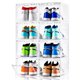 thumbnail image 1 of Caja para guardar zapatos Clemate Upgraded, tamaño XL, plástico transparente, paquete de 8, 1 of 9