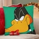 thumbnail image 4 of Pato Lucas Fundas de almohada de terciopelo con tema, regalos de funda de almohada, decoración para el hogar, cojín de lanzar, regalo de cumpleaños para fans y parejas. 45cm x 45cm., 4 of 6