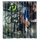 thumbnail image 1 of Cortina de ducha Black Rock Shooter, juego de cortina de baño con ganchos, tamaño 66 x 72 pulgadas, 1 of 3