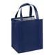 thumbnail image 2 of Bolsa de compras aislada de alta capacidad de 2 piezas Bolsa de aislamiento plegable de 6,9 litros, bolsa refrigerada, bolsa de aislamiento de entrega de alimentos no tejida (negro + azul), 2 of 3
