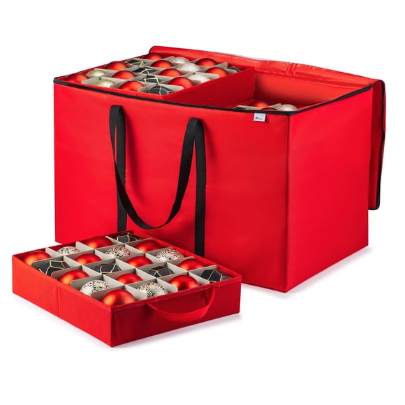 Caja de almacenamiento para adornos navideños ZOBER Stores 200 de 3 pulgadas