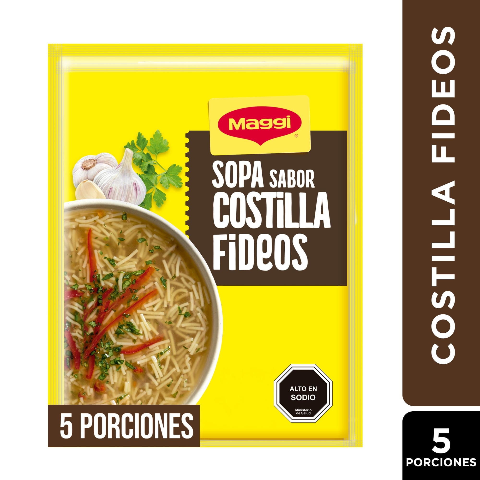 Sopa Sabor Costilla Con Fideos (5 Porciones) Sobre 60 g Maggi