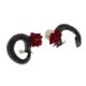thumbnail image 3 of Artificial Ram Horns Xmas Cosplay Gothic Hair Clips Horquillas Diadema Negro, 3 of 5