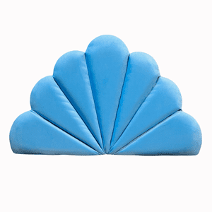 Muebles Rimar - Respaldo Coral 1 Plaza Celeste Felpa