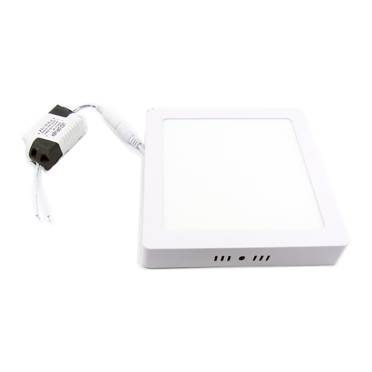 Importclick - Foco Led Panel 12 Watt Cuadrado Sobrepuesto Luz Blanca