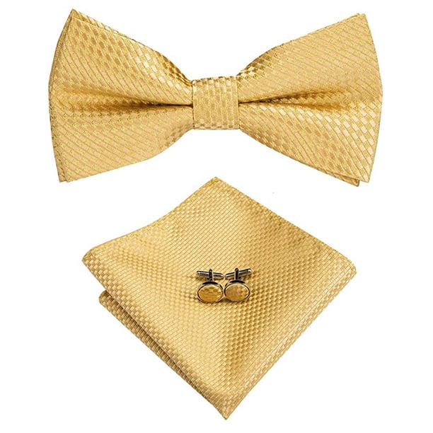Corbatin Seda Hombre Paño y colleras Set humita regalo formal Pajarita rosa Talla Única