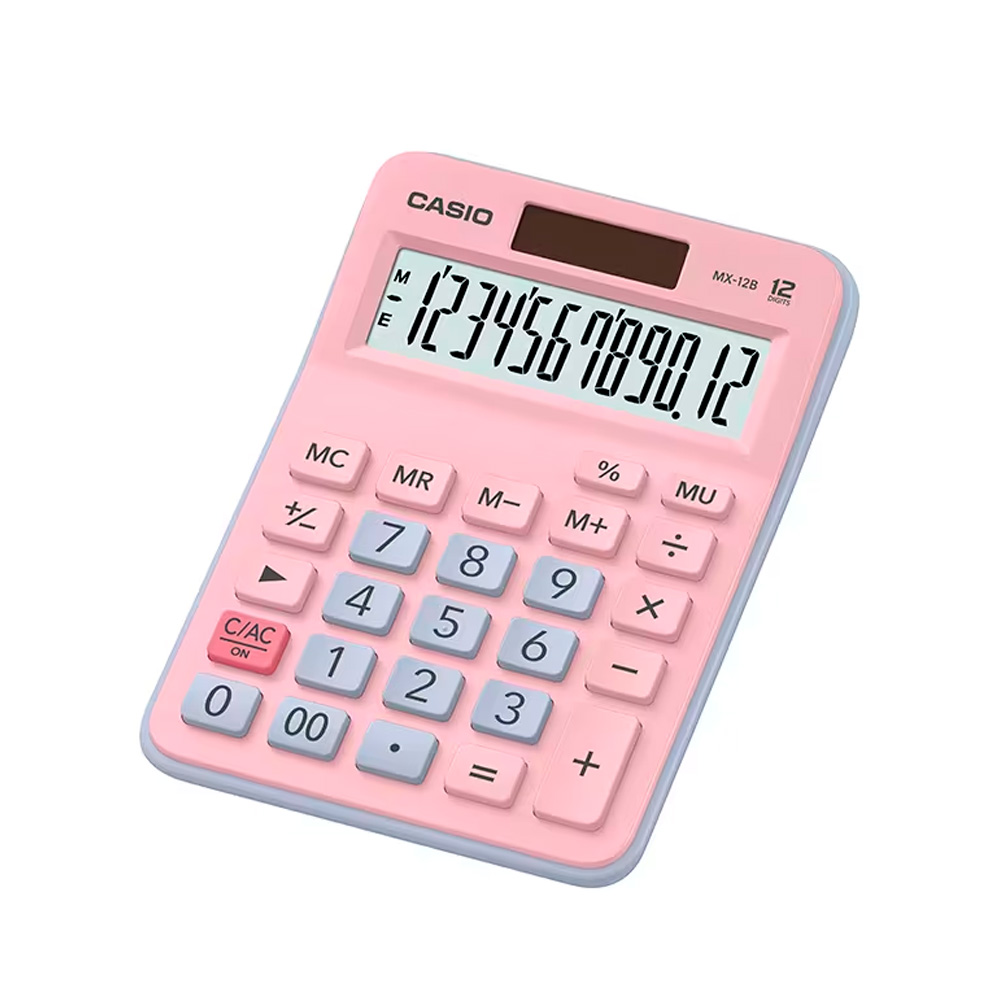 Casio - Calculadoras Práctica Tipo De Mini Escritorio Mx-12B-Pklb