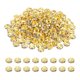 thumbnail image 1 of Uxcell Abalorio Espaciador Rondelle de 4mm, 200 Piezas de Abalorios Sueltos de Cristal Rhinestone para Hacer Joyas, Oro/AB Blanco, 1 of 6