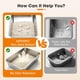thumbnail image 2 of AIPERRO Stainless Steel Litter Box with Lid, High-Sided Metal, 2 of 3