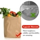 thumbnail image 2 of Bolsas de supermercado BagDream Kraft, papel marrón, 12 x 7 x 17 pulgadas, 100 unidades, 2 of 7
