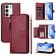 thumbnail image 4 of FOXDOCK Funda Tipo Cartera para Tecno Camon 40 Premier Cuero PU con Cremallera y Correa de Muñeca, Ranuras para Tarjetas, Soporte Plegable, Cierre Magnético, 4 of 5