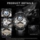 thumbnail image 4 of Reloj IK COLOURING de lujo esqueleto automático mecánico para hombre, 4 of 7