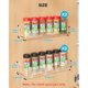 thumbnail image 3 of Nieifi Spice Rack Wall Mount, 4 Pack, Clear, 2 Depth, ScrewA, 3 of 3