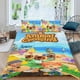 thumbnail image 2 of Animal Crossing Conjunto de sábanas temático, trío de piezas, cómodo y amigable con la piel, diseño único, regalo de decoración para el hogar para familiares, amigos y fans,140cm *210cm, 2 of 6