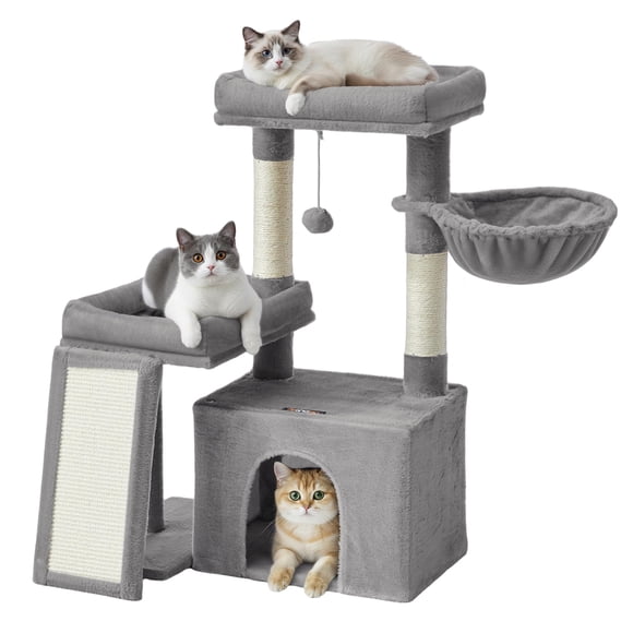 Árbol para Gatos Feandrea Torre con Condominio, Rascadores y Rampa