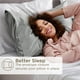 thumbnail image 5 of Pack de 2 fundas de almohada de satén, tamaño estándar, color blanco puro, 5 of 6