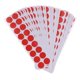 thumbnail image 2 of Paster De Objetivo Autoadhesivo 900pcs, Parches De Pegatinas De Salpicaduras De Tiro Rojo, 2 of 5