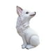 thumbnail image 2 of Figura De Zorro De Resina, Modelo De Animal, Adorno Para Manualidades, Figura De Animal Del Bosque Mirando Hacia Atrás, Blanco, 2 of 3