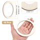 thumbnail image 2 of Uxcell 4.9 Pulgadas Anillos de Madera Sin Terminar Anillo de Madera Natural Círculo Adornos Redondos, 10 Piezas, 2 of 6