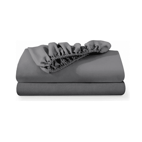 Genérico - Sabana Bajera Ajustable Aura Zeus 1.5 Plaza Color Gris