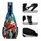 thumbnail image 3 of Arthur Christmas Riñonera Bandolera con Estampado Integral para Hombres y Mujeres, Bolso Cruzado Gráfico de Tendencia, Mochila de Hombro Streetwear para Ciclismo y Deportes, Riñonera Versátil Casual, 3 of 6